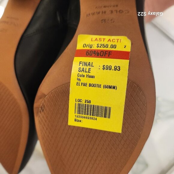 Cole Haan Black Leather "Elyse" Booties. NIB. Size 5.5 - Picture 11 of 13